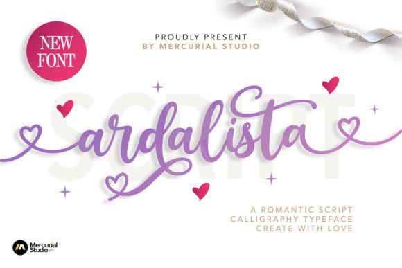 Ardalista Font: Elegant Script for Handmade Crafts