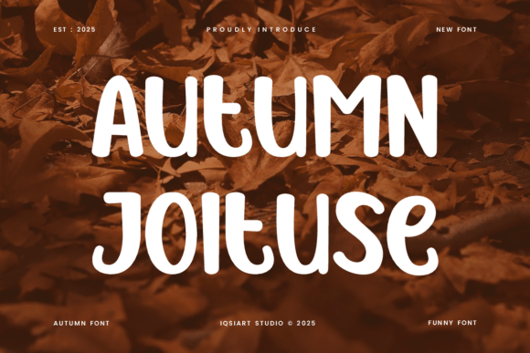 Autumn Joituse Font: Cozy Charm for Handmade Labels