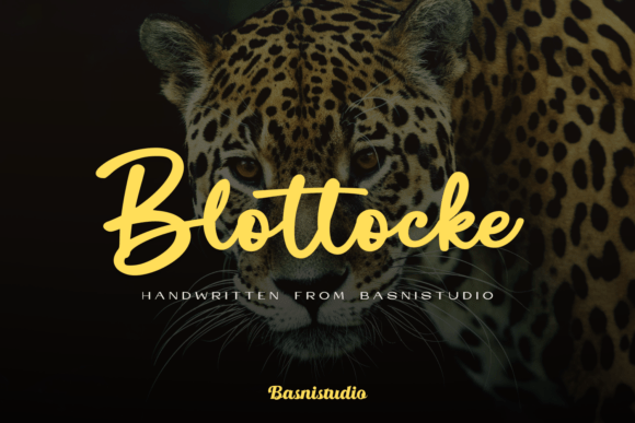 Blottocke Font: Bold Script for Editorial Design
