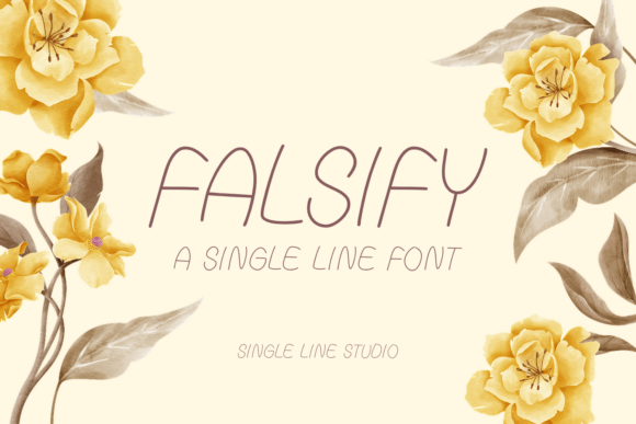 Falsify Font: A Simple Typeface for Brand Identity