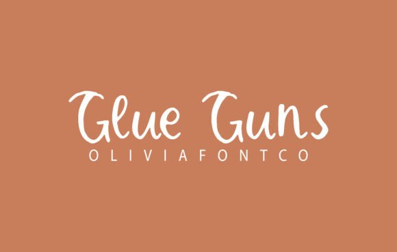 Glue Guns Font: Romantic Handwritten Type for Web Design