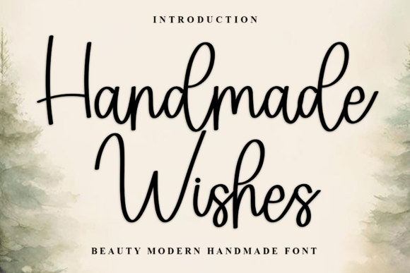 Handmade Wishes Font for Festive Editorial Design