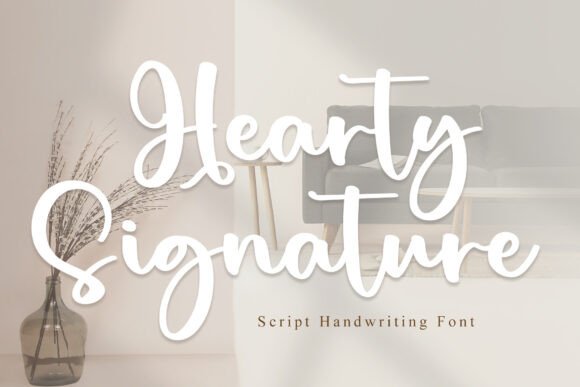 Hearty Signature Font: Elevating Handmade Labels