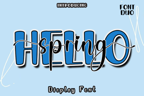 Hello Spring Duo Font: Fresh Branding for Small Business