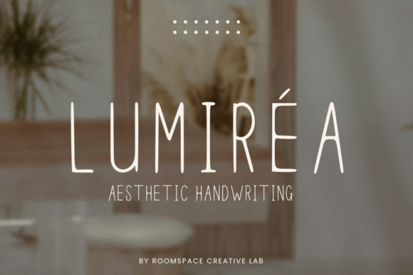 Lumirea Font: Elegant Handwriting for Crafters