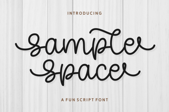 Sample Space Font: Adding Cheerful Script to Web Layouts