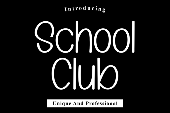 School Club Font: A Handwritten Typeface for Editorial Design