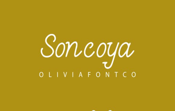 Soncoya Font: Adding Romantic Handwritten Charm to Brand Identity