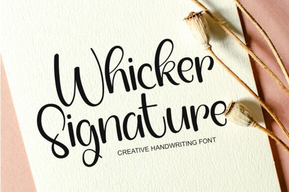 Whicker Signature Font: A Review for Editorial Design